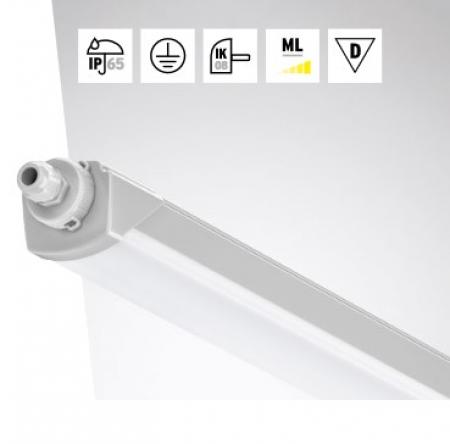 TRILUX LED-Feuchtraumleuchte 8427540 G3 IP65 Multilumen 1533 mm 3800–5600 lm