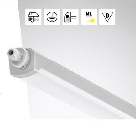 TRILUX LED-Feuchtraumleuchte 8427640 IP65 IK08 1270 mm 22–33 W 2600–3800 lm 4000/6500 K Multilumen Multicolour G2 WD1
