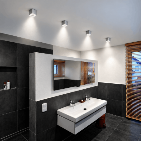 HELESTRA OSO 15/1552.26 LED Deckenleuchte 7,5 W 370 lm 2700 K Warmweiß CRI 90 40° IP44 dimmbar Aluminium