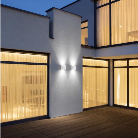 Helestra KIBO A28612.07 LED-Wandleuchte 11 W 3000 K Warmweiß, Mattweiß, 520 lm, IP54, Up-/Downlight