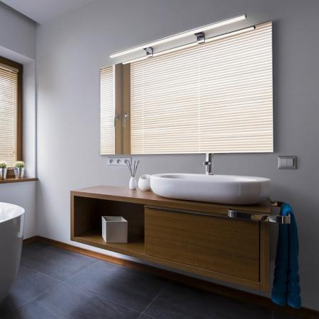 100cm Helestra GAIA LED Spiegel Aufsatzleuchte & Kleiderschrankleuchte mit Fernbedienung