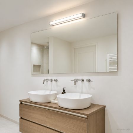 Helestra NOK 18/1833.04 LED-Wandleuchte 32 W 2900 K Warmweiß, Chrom, 2590 lm, IP44, nicht dimmbar
