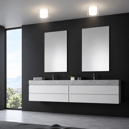 Helestra OLVI 15/1930.04 LED-Deckenleuchte 12 W 2900 K Warmweiß, Chrom, 840 lm, IP44, nicht dimmbar