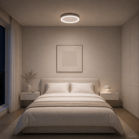 Helestra LOMO LED Deckenleuchte 34 W 2500 lm 2800 K Warmweiß CASAMBI Smart Ø 45 cm Weiß