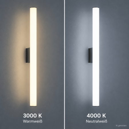 HELESTRA LOOM LED Wandleuchte 12 W 1130 lm 3000–4000 K Warmweiß Neutralweiß 600 mm Mattschwarz IP44