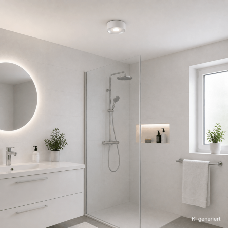 Helestra POSH LED Deckenleuchte 6W 320 lm 3000 K Warmweiß Mattweiß IP65