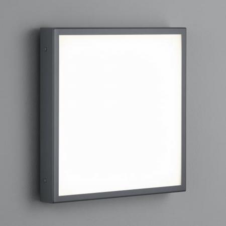 Helestra SCALA A18457.93 LED-Wand- und Deckenleuchte 27 W 3000 K Warmweiß, Graphit, 1790 lm, IP44, nicht dimmbar