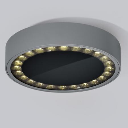HELESTRA SAY LED Deckenleuchte 25 W 2090 lm 3000 K Warmweiß IP65 Graphit