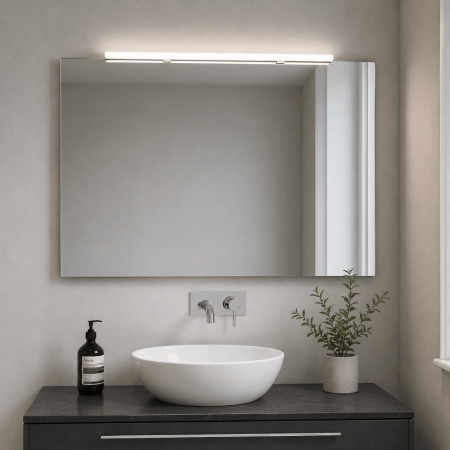Helestra LADO-S LED Spiegelleuchte 18W 2900 K Warmweiß 1560 lm IP44 Chrom
