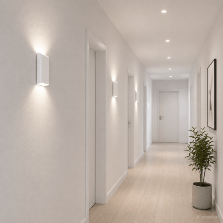Helestra TOCO LED Wandleuchte 12 W 880 lm 2700 K Warmweiß CASAMBI Smart IP54 Mattweiß