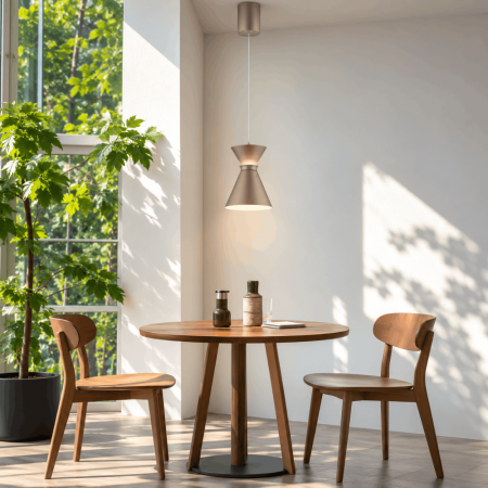 Helestra LUK LED Pendelleuchte 12 W 720 lm 2700 K Warmweiß CASAMBI Smart 15 cm Coffee