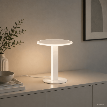Helestra VAYA LED Tischleuchte 18W 830 lm 2700 K Warmweiß Mattweiß dimmbar