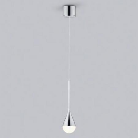 Tropfenförmige Helestra Pendelleuchte DUC in Chrom