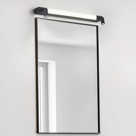 60cm Helestra NERO LED Wand-/Spiegelleuchte Schwarz matt – Dreh- und schwenkbare Badleuchte mit CCT-Switch