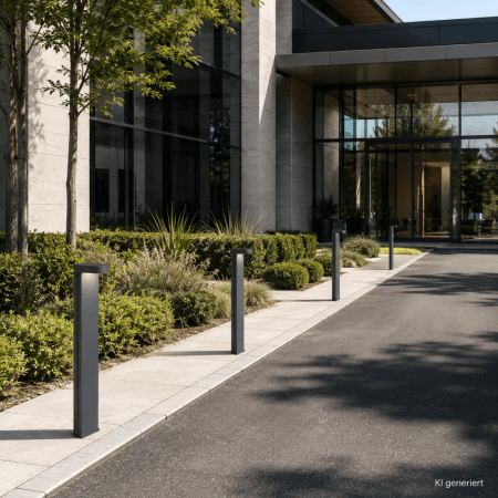 HELESTRA SIC Pollerleuchte LED graphit für Außenbereiche