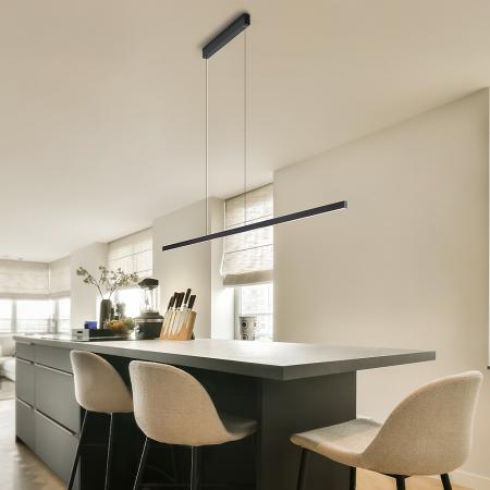 Helestra LOOPY-evo Pendelleuchte LED 36W Mattschwarz