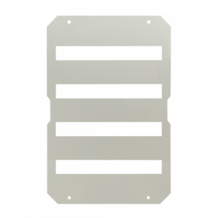 ABB VS853794N Abdeckplatte 64 grau 4R a20TE VMS64 Abdeckung 4 Reihen a20 TE VE 8