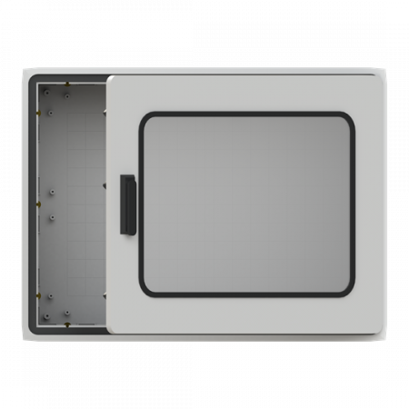 ABB PS340T43 Schrank 750x1000x320 mit Fenstertür Polycarbonat Fenster IP54, IK07