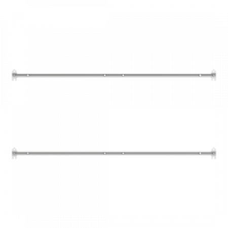 ABB EH3WE3EH EH3 Wandmontageset für Gr.00 bis Gr.3 1545mm 2 ALU-C-Profile mit Wandmontagelasche