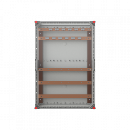 ABB VB64VT-Z160/3 NH00-Leistengehäuse VMS64V für 6x InLine II NH00-100 auf Sammelschiene 100mm 400A 5P