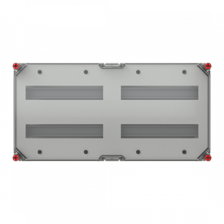 ABB VB63HT-D22 RE-Gehäuse 640x320 2x2R a14TE Normfeldgehäuse 56TE mit transp. Deckel alle Seiten offen