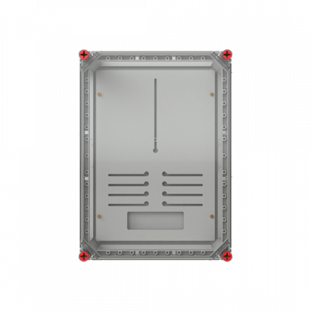 ABB VF43HT-QR Zählergehäuse 3-Punkt VMS43V mit Zählertragplatte 3-punkt mit transparenten Deckel