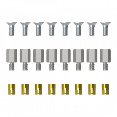 ABB EH3MS-2 Befestigungsset für EH3-Montageplatten 5mm Set mit 8 Stück
