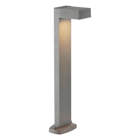 SLV 232294 QUADRASYL Eckige 75cm hohe Wegeleuchte in silbergrau IP44