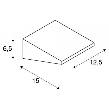 SLV 231315 IPERI WL Wandleuchte anthrazit 48 LED neutralweiss 4000K