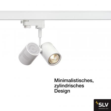 SLV 152231 BIMA II Leuchtenkopf, mattweiss, 2xGU10, max. 50W, inkl. 3P.-Adapter
