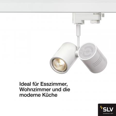 SLV 152231 BIMA II Leuchtenkopf, mattweiss, 2xGU10, max. 50W, inkl. 3P.-Adapter