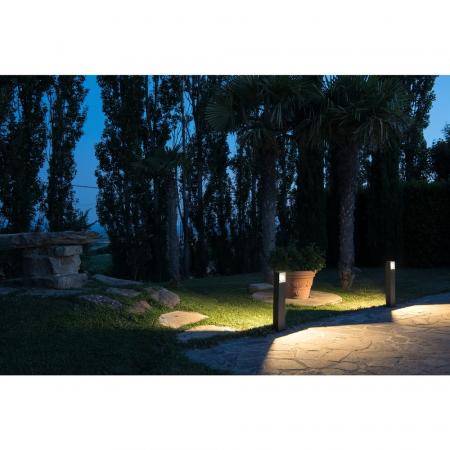 SLV 232125 LOGS 70cm hohe Wegeleuchte eckig anthrazit mit warmweisser LED