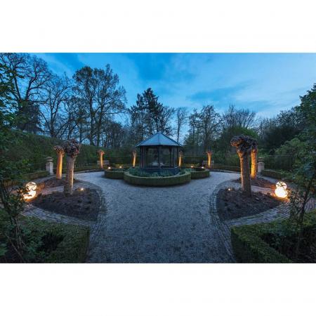 SLV 227220 ROTOBALL FLOOR LED Gartenkugel Outdoor silbergrau/weiss