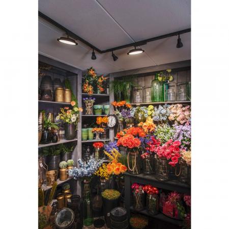 SLV 143450 PURIA Spot, schwarz, GU10, max. 50W, inkl. 1P.-Adapter, mit matt-schwarzem Glas