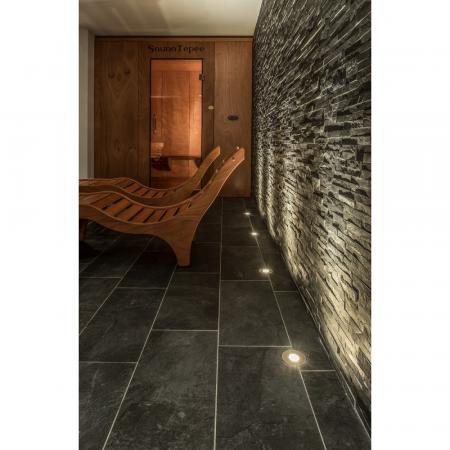 SLV 233520 DASAR LED HV Bodeneinbauleuchte Strahler rund  Edelstahl warmweiss IP67