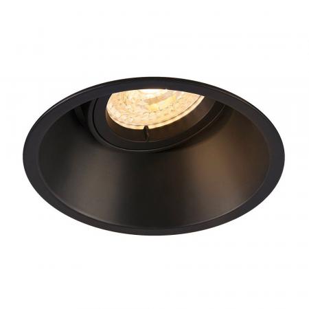 SLV 113140 HORN QPAR51 LED Einbauleuchte GU10 schwarz matt rund IP20 schwenkbar