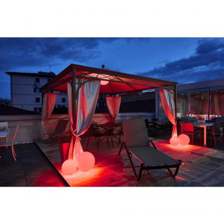 SLV 227219 ROTOBALL FLOOR LED Gartenkugel IP44 weiß für E27 Leuchtmittel