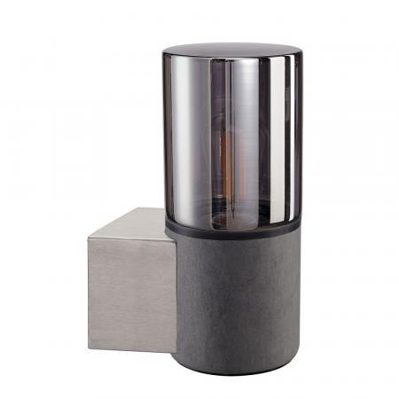 SLV 155752 LISENNE Wandleuchte in grau mit Rauchglas