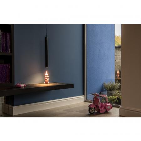 SLV 158410 HELIA 45, Pendelleuchte, LED, 3000K, rund, schwarz, flache Rosette, 9W