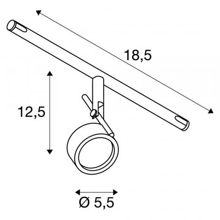 SLV 139131 SALUNA Seilleuchte für TENSEO Niedervolt-Seilsystem in weiß