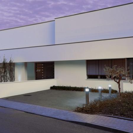 SLV 1000346 SQUARE POLE Wegeleuchte Aluminium gebürstet 90cm hoch eckig IP44