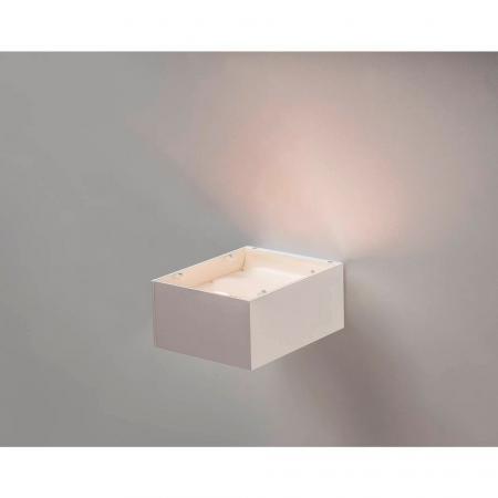 Profi LED Wandleuchte SHELL15 rechteckig in weiß mit hellem dimmbaren warmweißem Licht  SLV 1000422