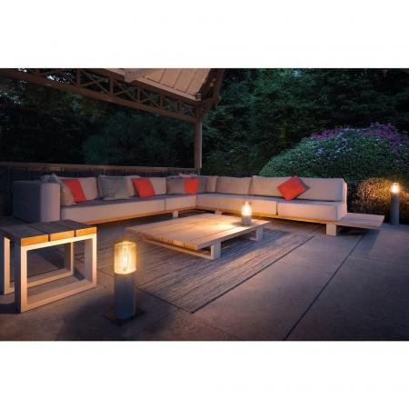 SLV 1000665 LISENNE POLE Wege- und Terrassenleuchte in grau 40cm hoch IP54