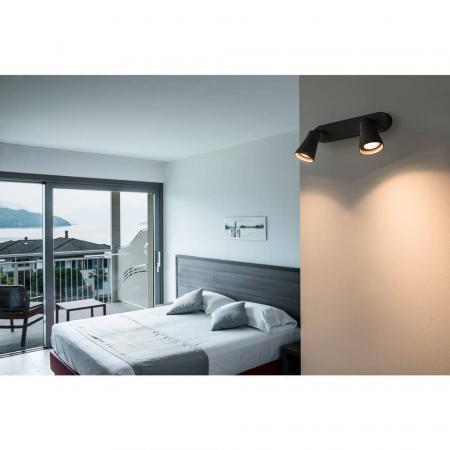AVO Double Wand- und Deckenstrahler schwarz SLV 1000889