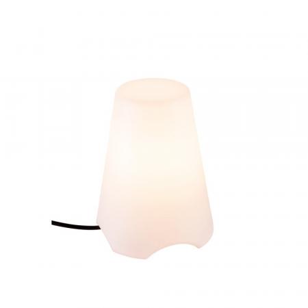 SLV 1001778 KIROCONE Outdoor Tischleuchte E27 IP44 weiss