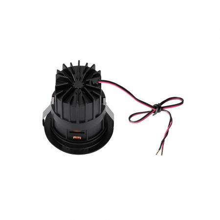 Schwarz-gold farbener SLV HORN MAGNA LED Deckeneinbaustrahler warmweißes Licht Akzentbeleuchtung SLV 1002594