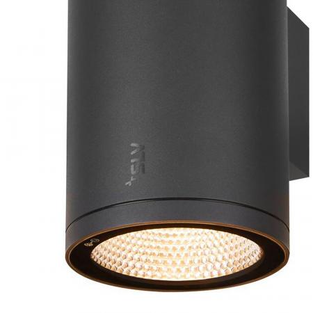 SLV 1003441 ENOLA ROUND UP&DOWN L Outdoor LED Wandleuchte anthrazit umschaltbare Farbtemperatur - hohe Farbwiedergabe