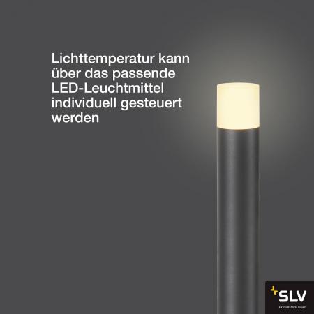 SLV 1006182 GRAFIT 90 Pole round Wegeleuchte anthrazit