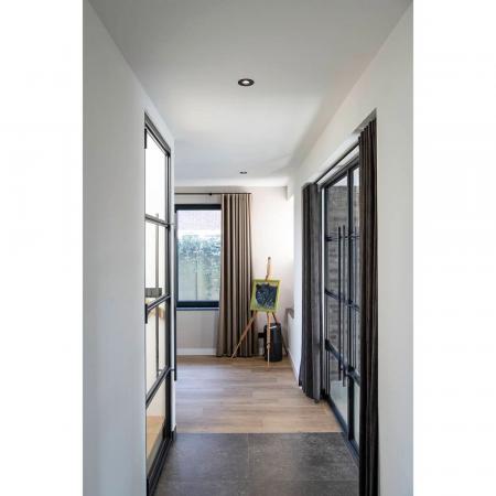 SLV 1007375 NEW TRIA 75 runde schwenkbare  Deckeneinbauleuchte für GU10, IP 20, schwarz, Einbau⌀ 75mm, Einbautiefe 65mm