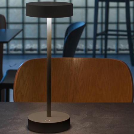 SLV 1007362 VINOLINA Tischleuchte Akku IP54 2700/3000K TOUCH schwarz